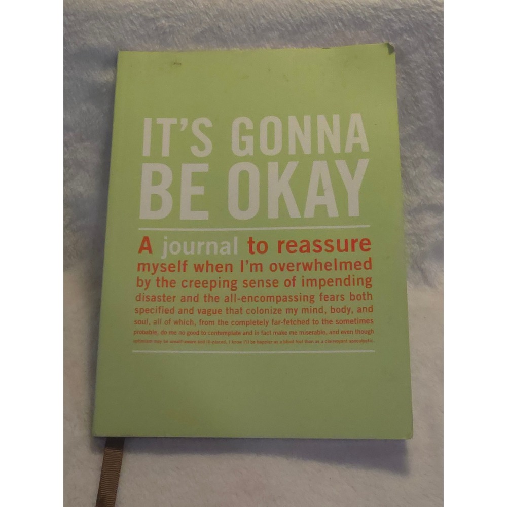 Knock Knock Its Gonna Be Okay Inner-Truth Journal Green Hardcover Notebook